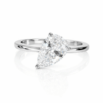 Floating Pear Ring Pinky - NOA Jewels - 