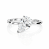 Floating Pear Ring Pinky - NOA Jewels - 