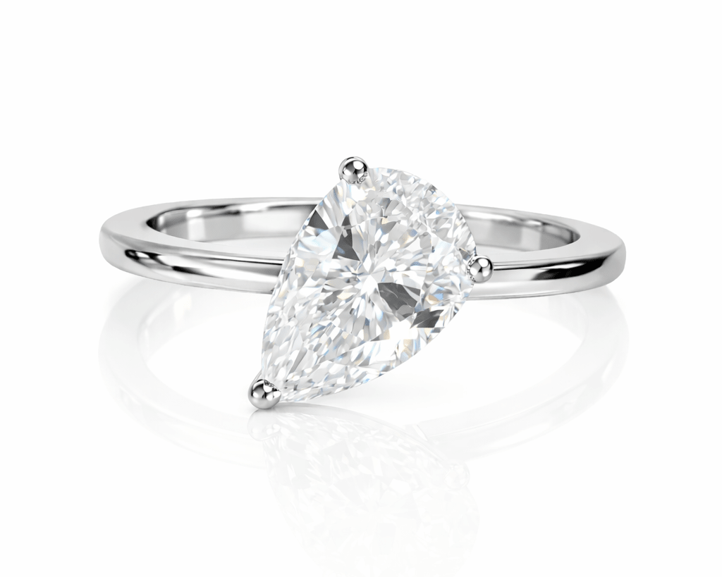 Floating Pear Ring Pinky - NOA Jewels - 