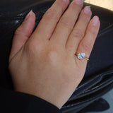 Floating Pear Ring Pinky - NOA Jewels - 