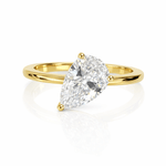 Floating Pear Ring Pinky - NOA Jewels - 