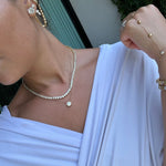 Floating Triple Diamond Studs - NOA Jewels - 
