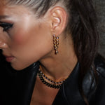 Golden Snake Choker Pave - NOA Jewels - 