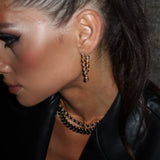 Golden Snake Choker Pave - NOA Jewels - 