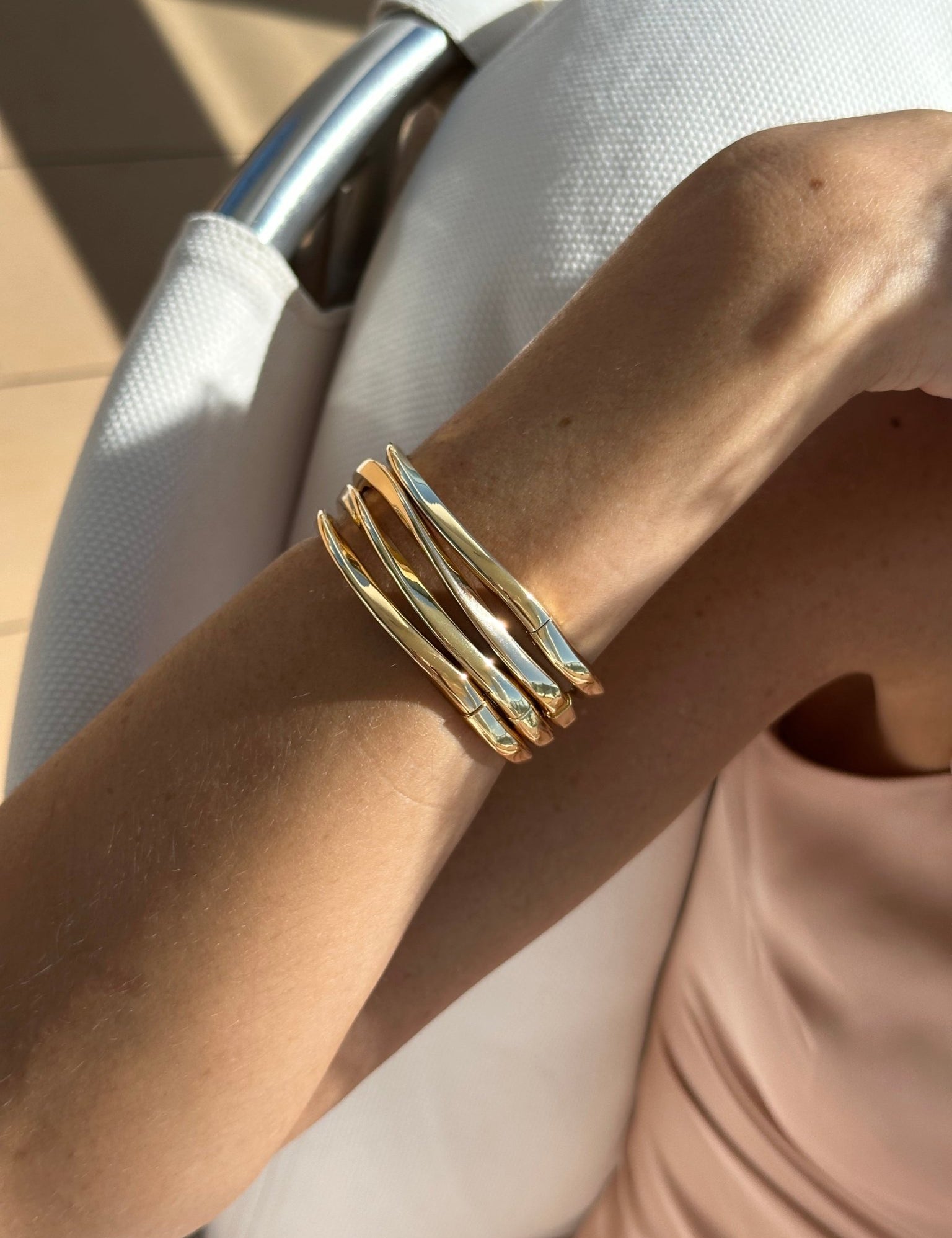 Golden Tide Bangle - NOA Jewels - 