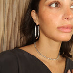 Graduated Diamond Hoops - NOA Jewels - 