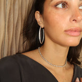 Graduated Diamond Hoops - NOA Jewels - 