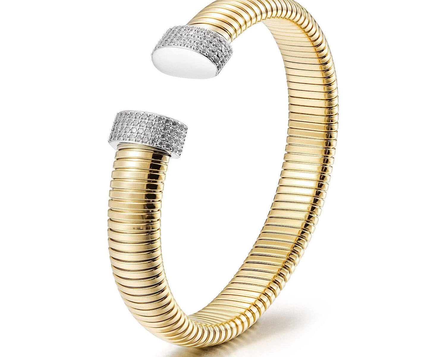 Guilloche Cuff Pave Baby - NOA Jewels - 