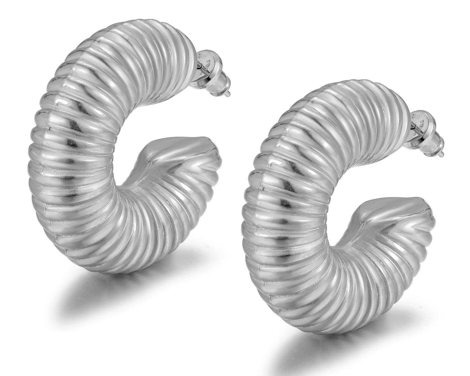 Guilloche Hoops - NOA Jewels - 