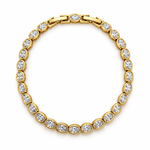 La Dauphine Oval Bezel Tennis Bracelet - NOA Jewels - Bracelet