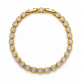 La Dauphine Oval Bezel Tennis Bracelet - NOA Jewels - Bracelet