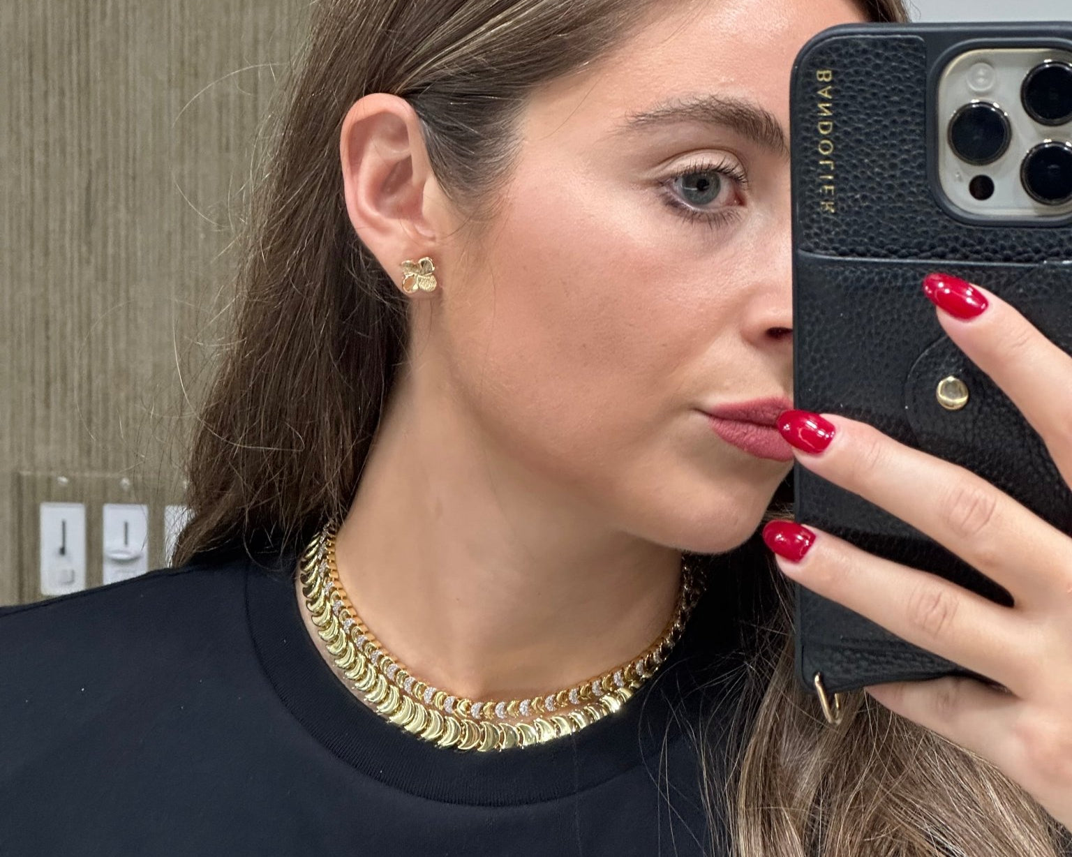 La Petal Clover Stud Earrings - NOA Jewels - 
