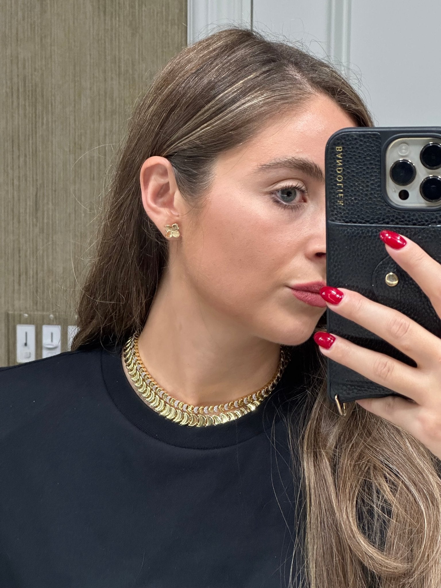 La Petal Clover Stud Earrings - NOA Jewels - 