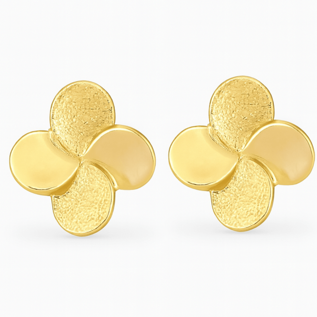La Petal Clover Stud Earrings - NOA Jewels - 