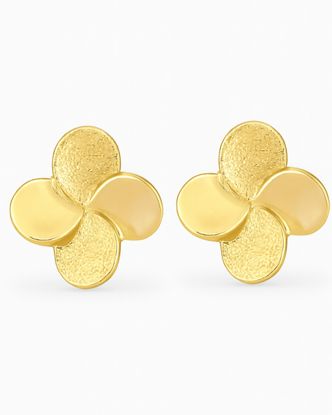 La Petal Clover Stud Earrings - NOA Jewels - 
