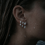 Large Floating Double Diamond Studs - NOA Jewels - 
