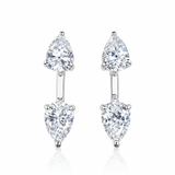 Large Floating Double Diamond Studs - NOA Jewels - 
