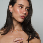 Large Round Floating Studs - NOA Jewels - Earrings