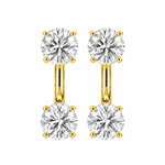 Large Round Floating Studs - NOA Jewels - Earrings