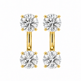 Large Round Floating Studs - NOA Jewels - Earrings