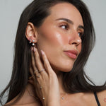 Large Round Floating Studs - NOA Jewels - Earrings