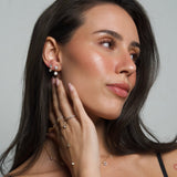 Large Round Floating Studs - NOA Jewels - Earrings