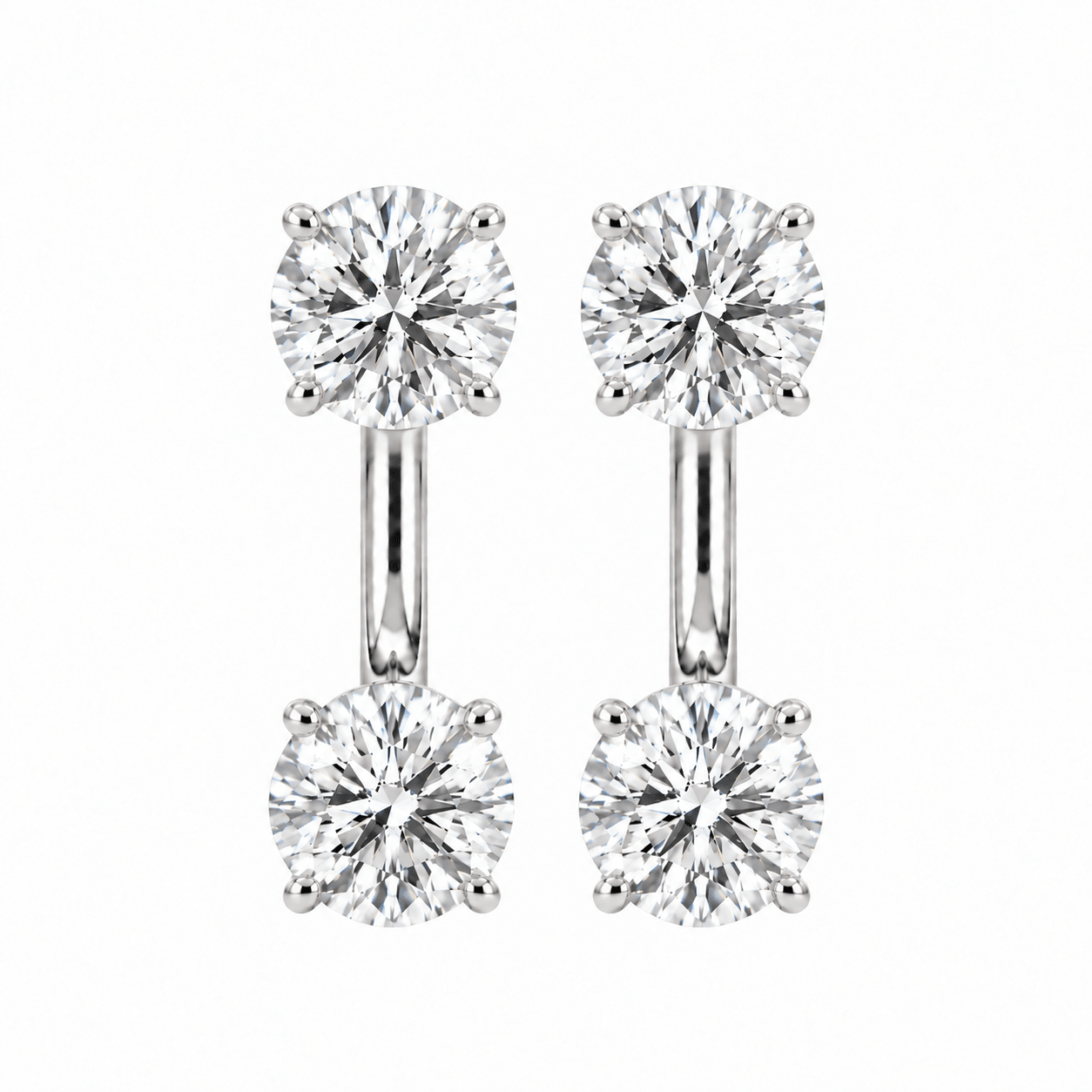 Large Round Floating Studs - NOA Jewels - Earrings