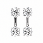Large Round Floating Studs - NOA Jewels - Earrings