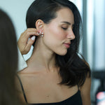 Large Round Floating Studs - NOA Jewels - Earrings
