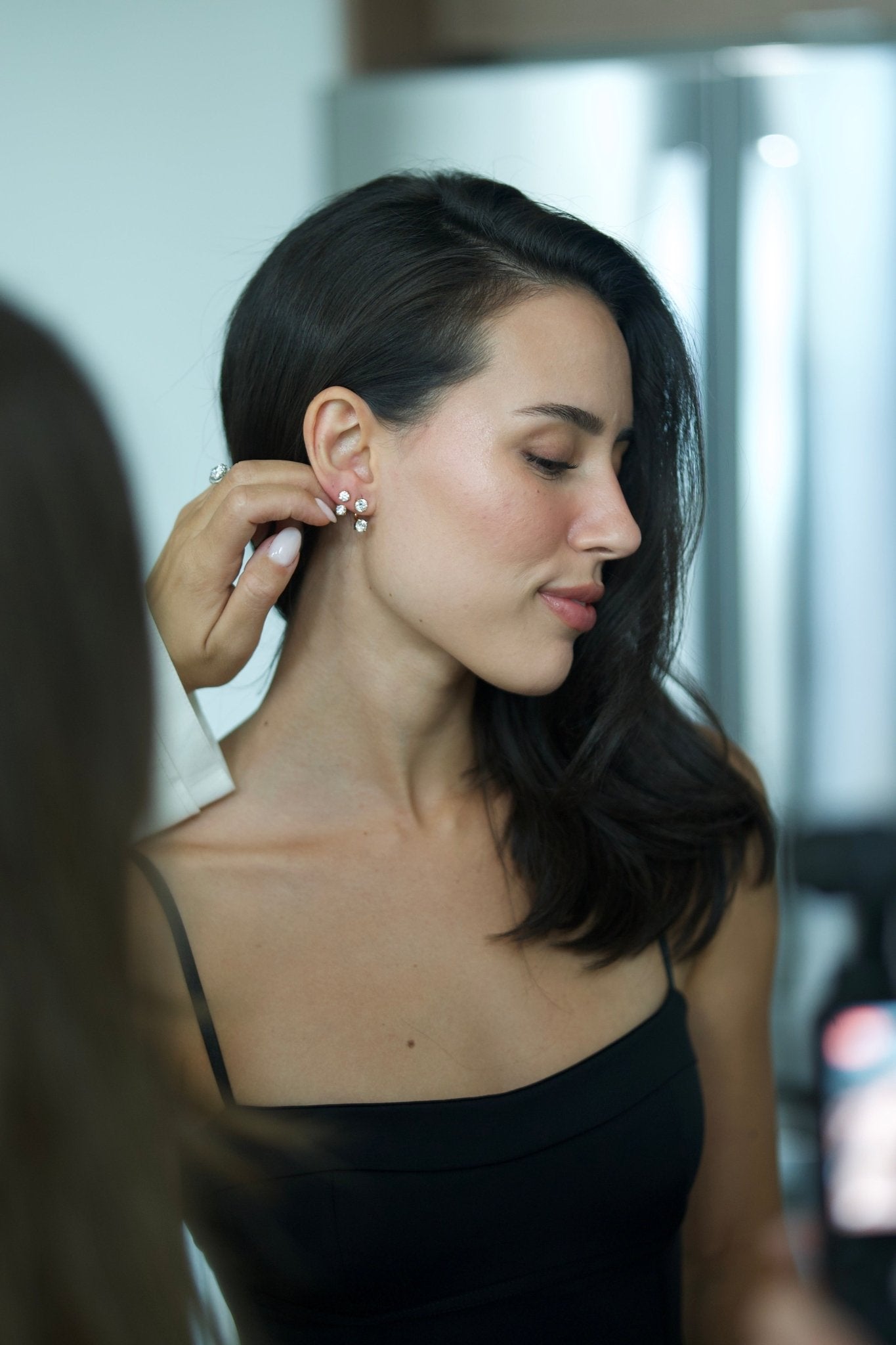 Large Round Floating Studs - NOA Jewels - Earrings