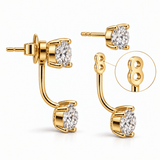 Large Round Floating Studs - NOA Jewels - Earrings