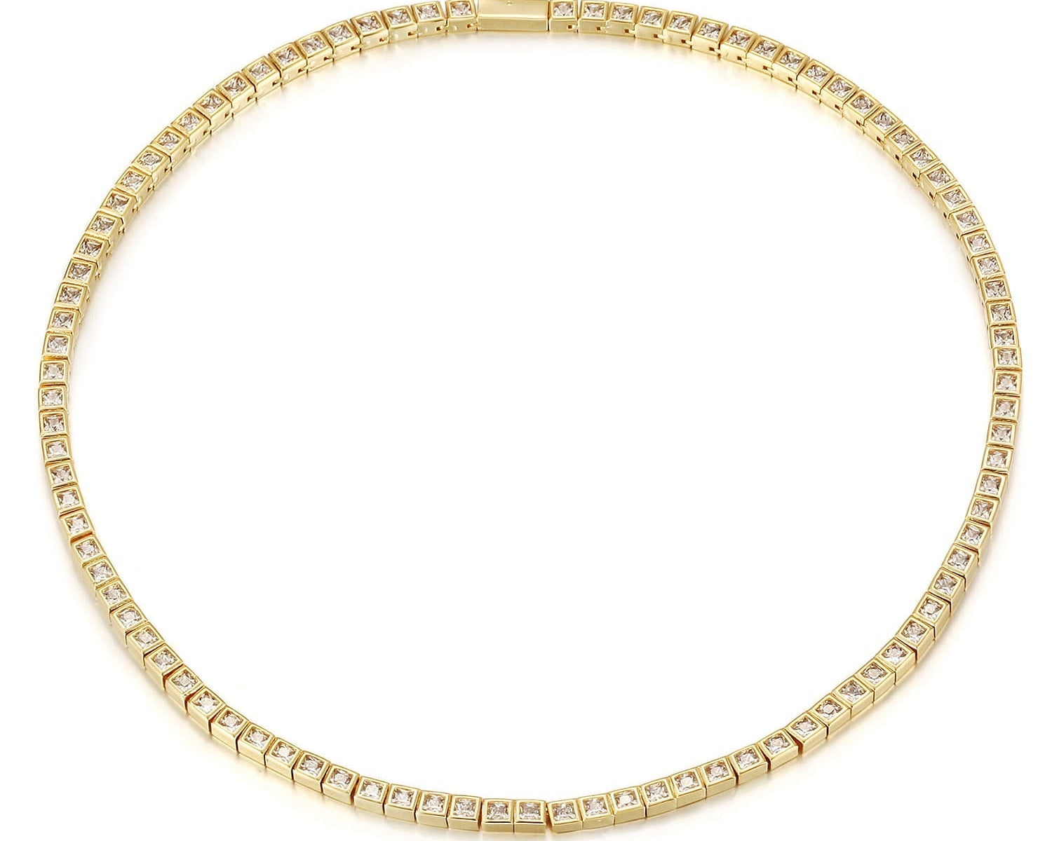 Le Carreau - Square Diamond Waterproof Tennis - NOA Jewels - 