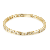 Le Carreau - Square Diamond Waterproof Tennis Bracelet - NOA Jewels - 