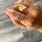 Letter Stackable Rings - NOA Jewels - 
