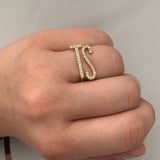 Letter Stackable Rings - NOA Jewels - 