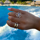 Letter Stackable Rings - NOA Jewels - 