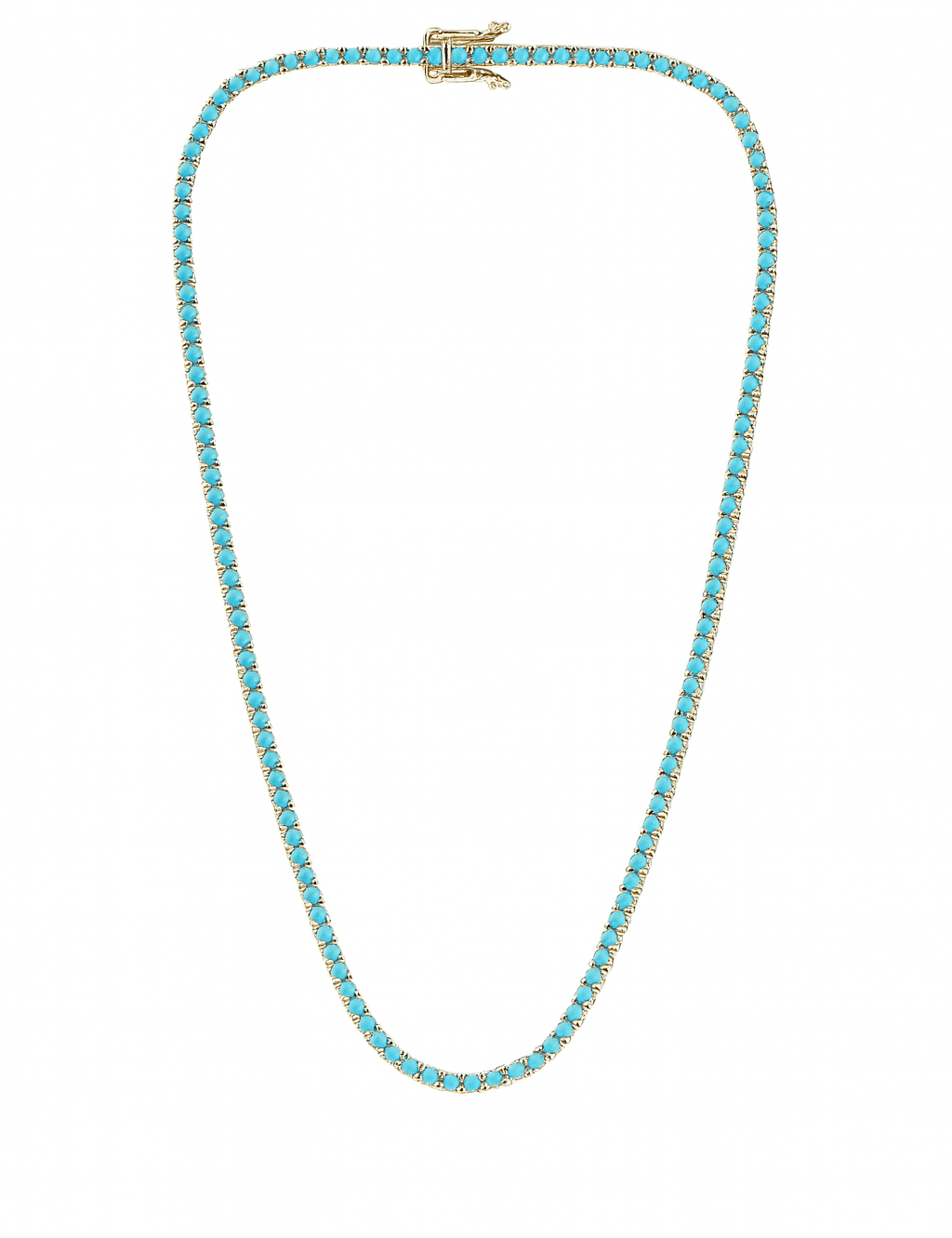 Mademoiselle Turquoise Tennis Necklace - NOA Jewels - 