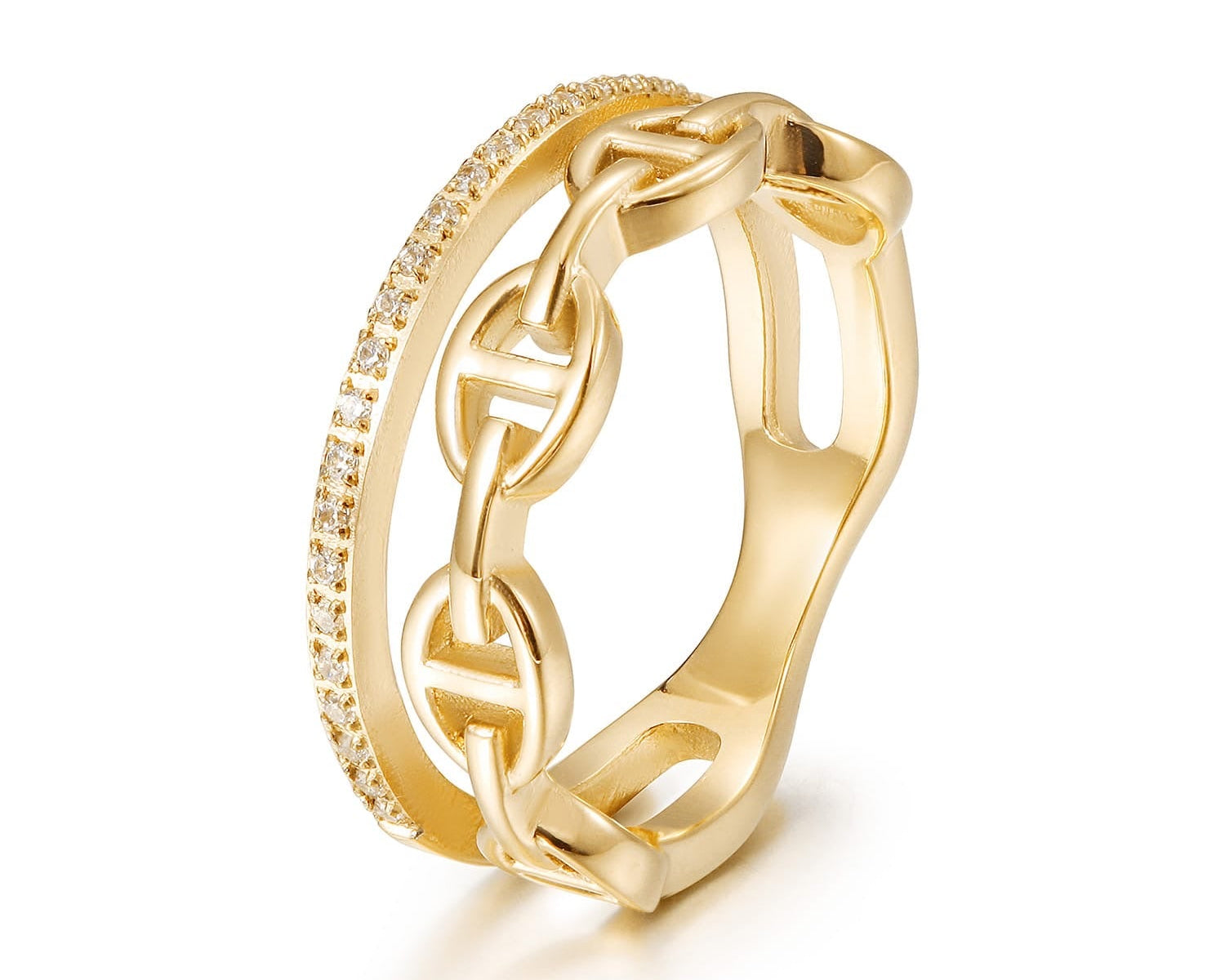 Marine Pave Ring - NOA Jewels - 