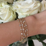 Mini Bezel Marquis Chain Bracelet - NOA Jewels - 
