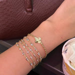 Mini Bezel Marquis Chain Bracelet - NOA Jewels - 