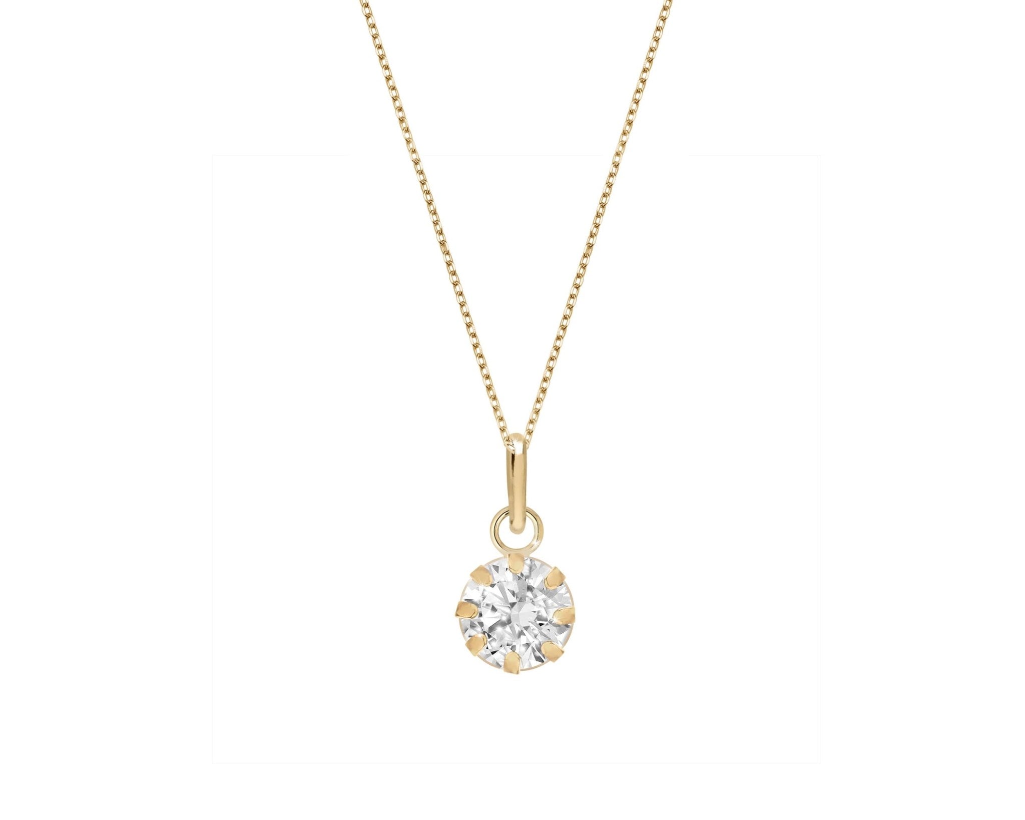Mini Round Diamond Solitaire - NOA Jewels - 