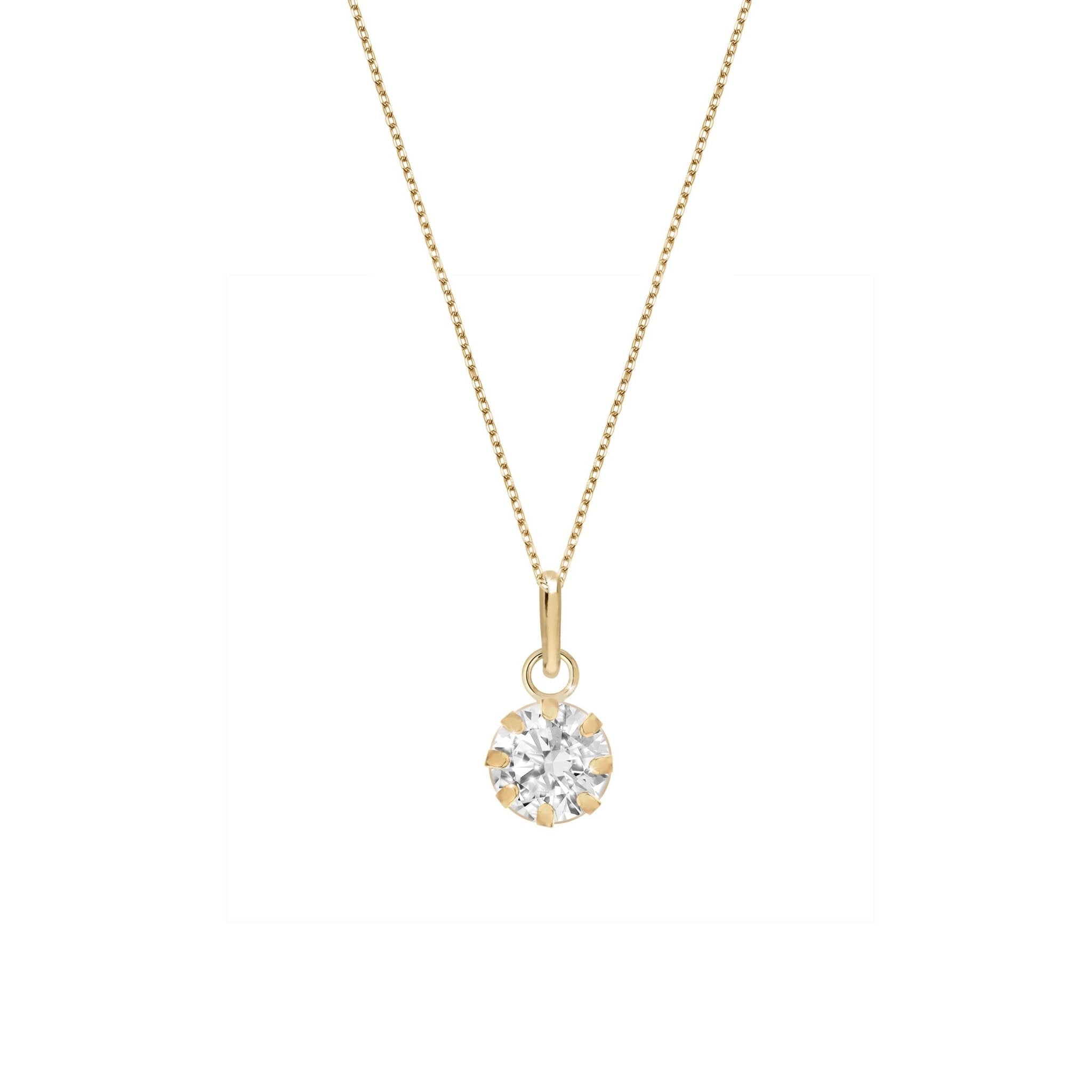 Mini Round Diamond Solitaire - NOA Jewels - 