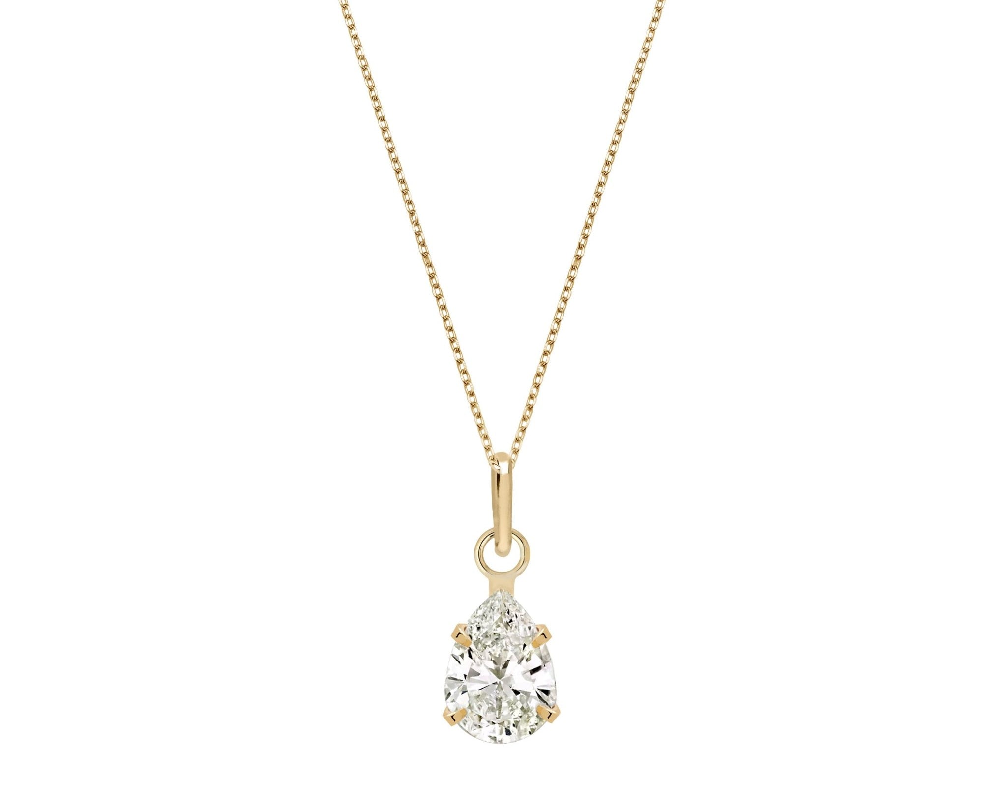 Mini Tear Drop Diamond Solitaire - NOA Jewels - 