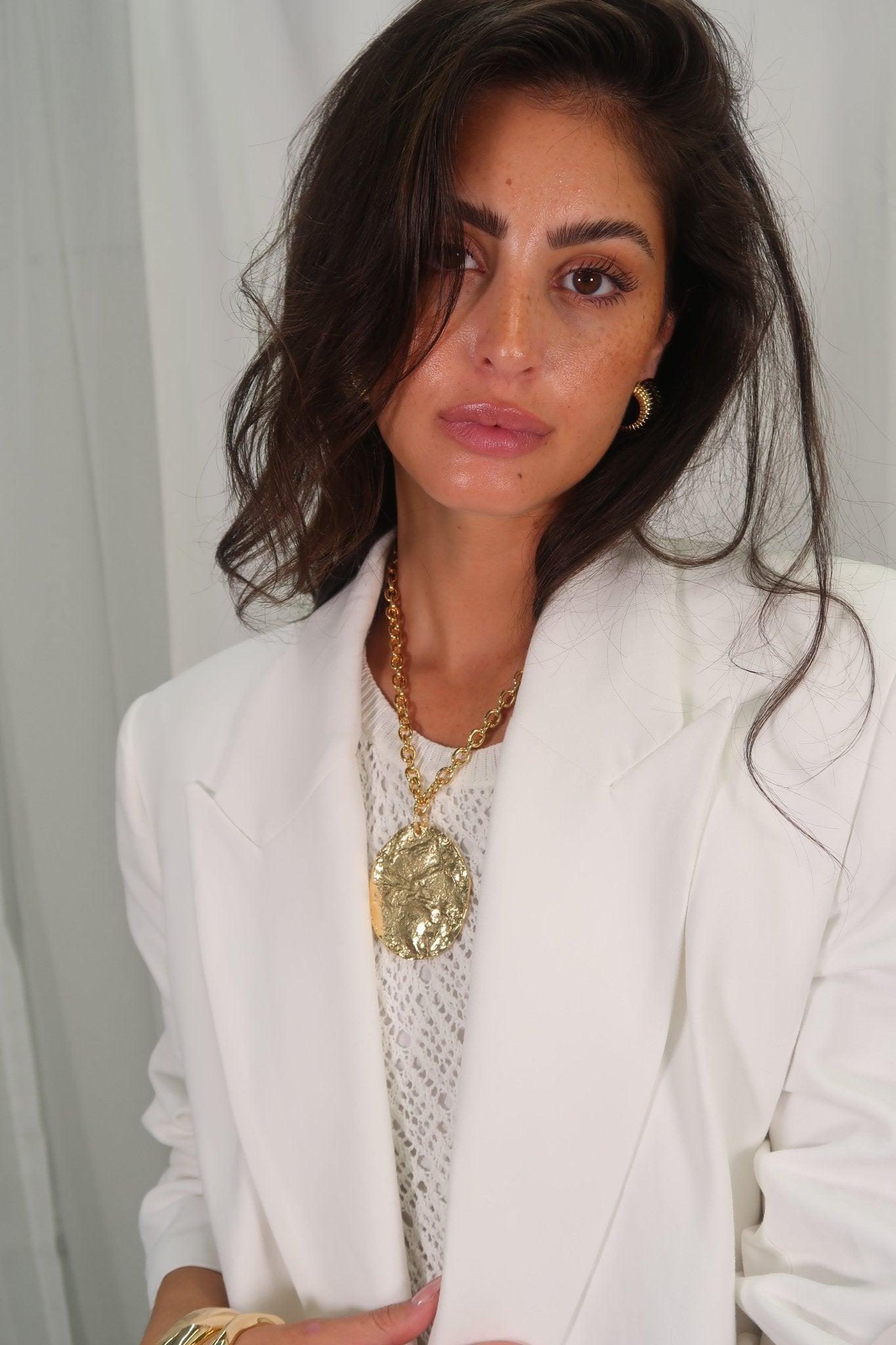Molten Gold Medallion - NOA Jewels -