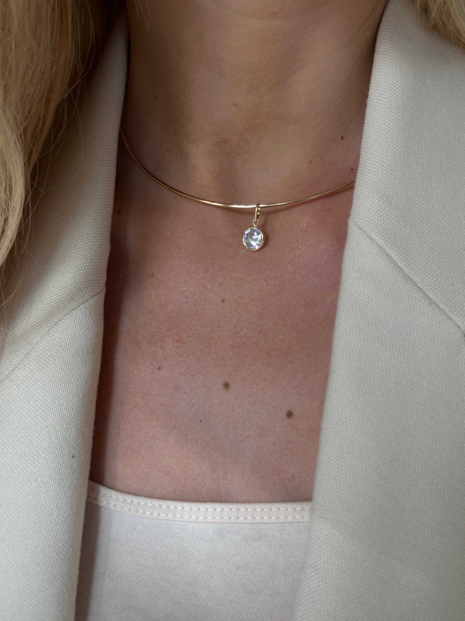 Orée - Collar and Diamond Drop - NOA Jewels - 