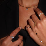 Orée - Oval East West Diamond Drop - NOA Jewels - 