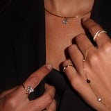 Orée - Oval East West Diamond Drop - NOA Jewels - 