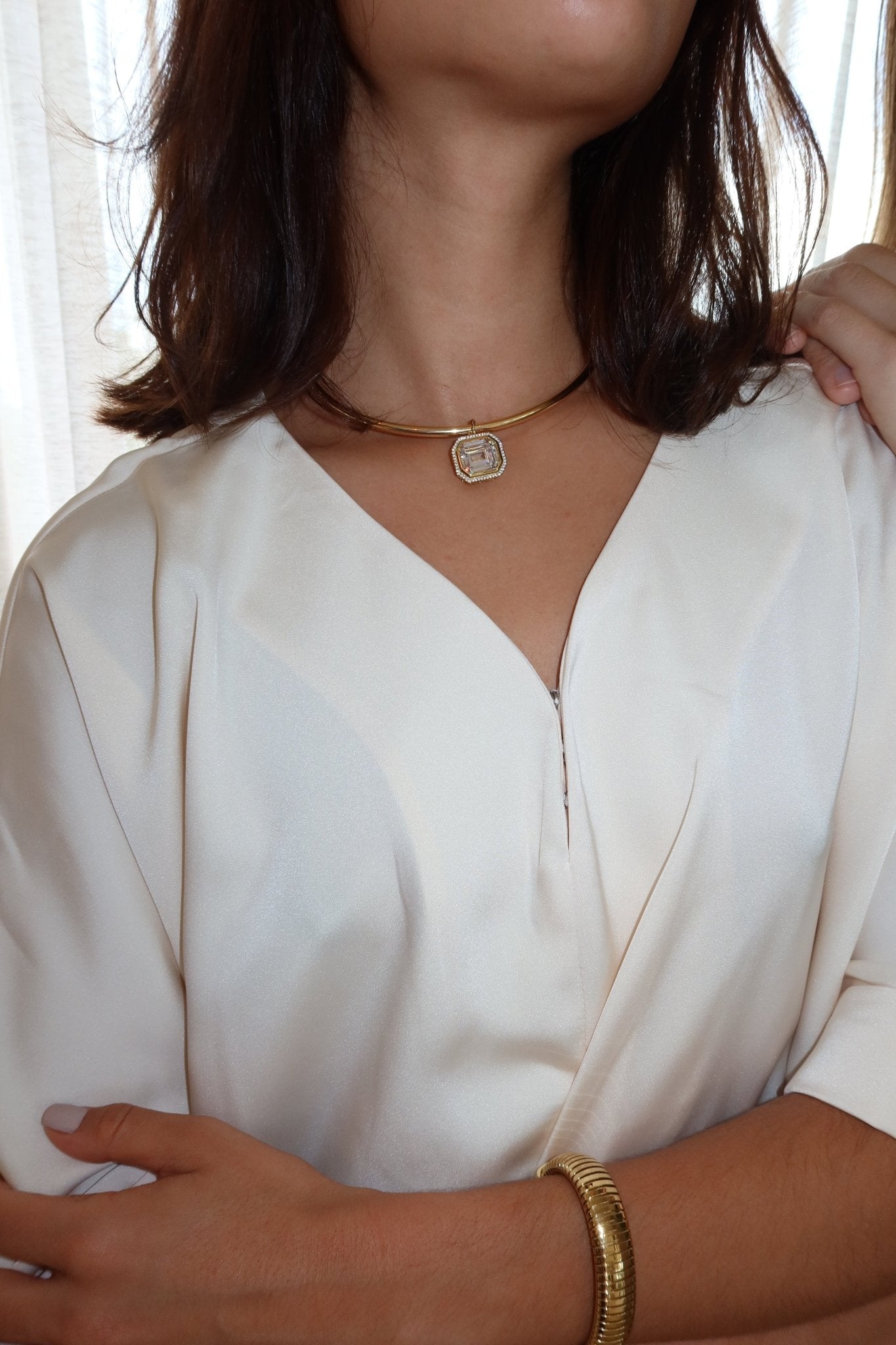 Orée XL Diamond Medallion - NOA Jewels - 