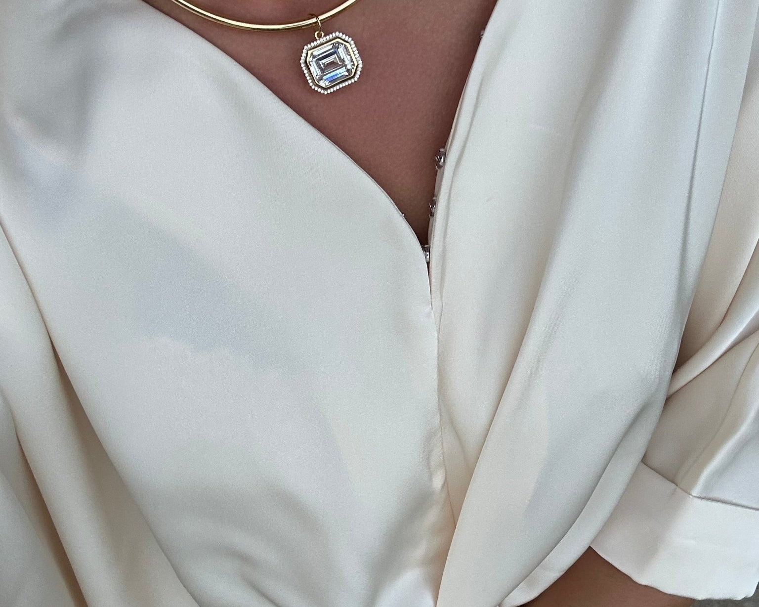 Orée XL Diamond Medallion - NOA Jewels - 