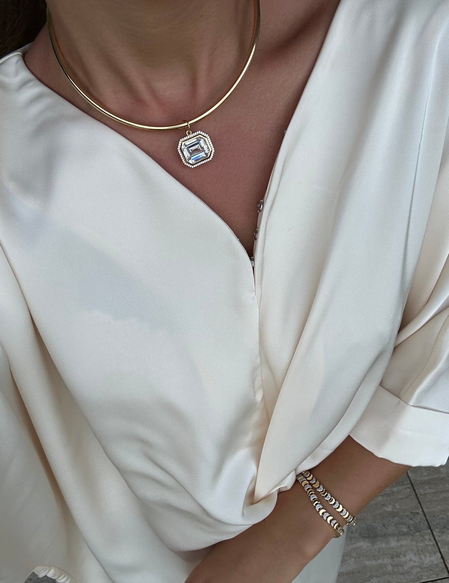 Orée XL Diamond Medallion - NOA Jewels - 